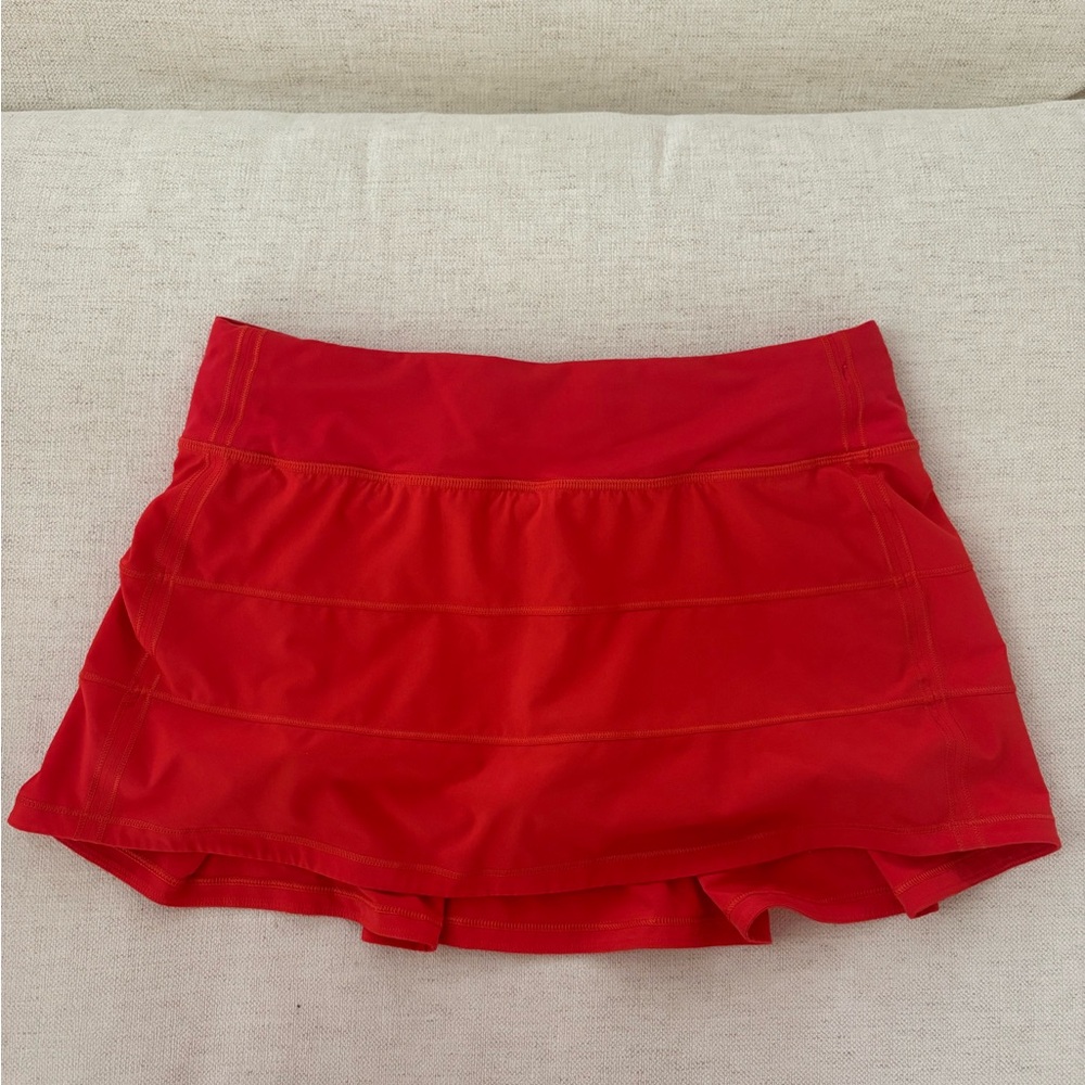 lululemon Pace Rival Red Skirt